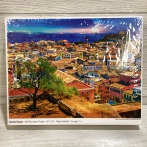 COLORCRAFT Puzzles 1000PC Puzzle 24x18" Grecian  Sunset Factory Sealed